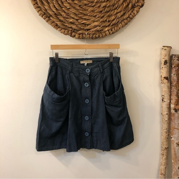 See by Chloé Chambray Denim Skirt Size 4 - Picture 1 of 8